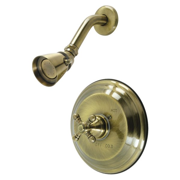 Kingston Brass KB2633BXSO Pressure Balanced Shower Faucet, Antique Brass KB2633BXSO